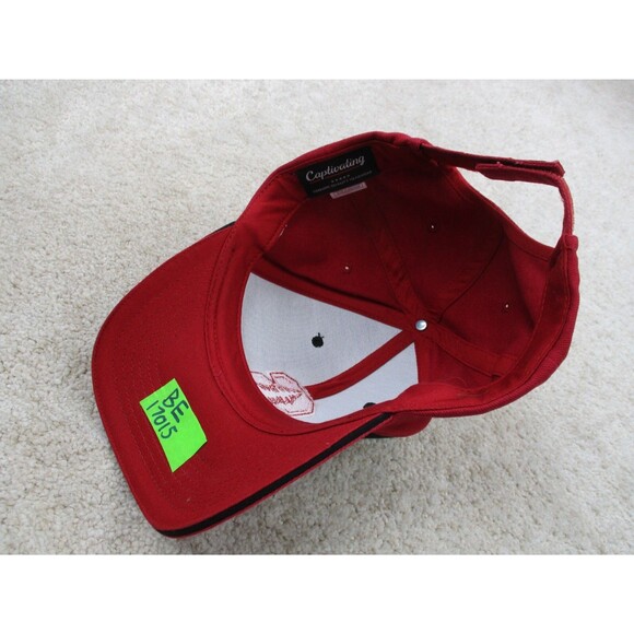 Stanford Cardinal Hat Cap Strap Back One Size Red Black College Football Mens - Picture 7 of 9